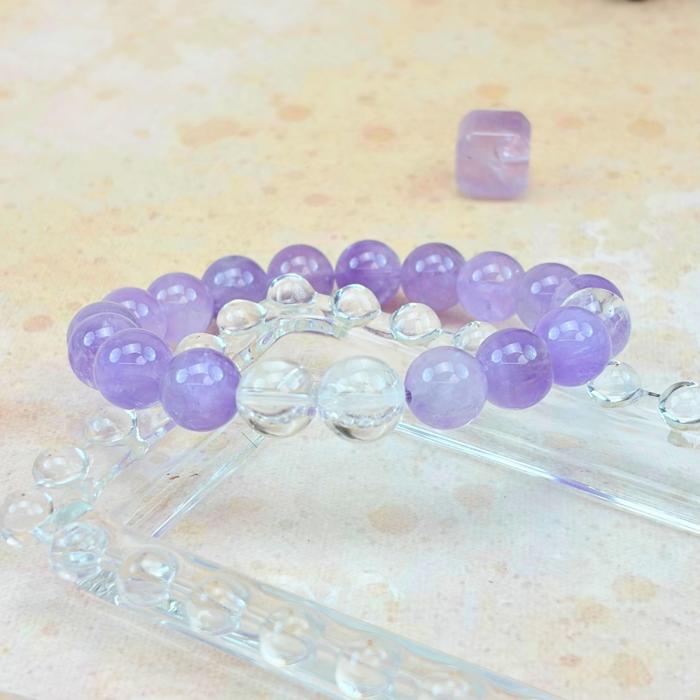 Amethyst Clear Quartz Harmony Bracelet