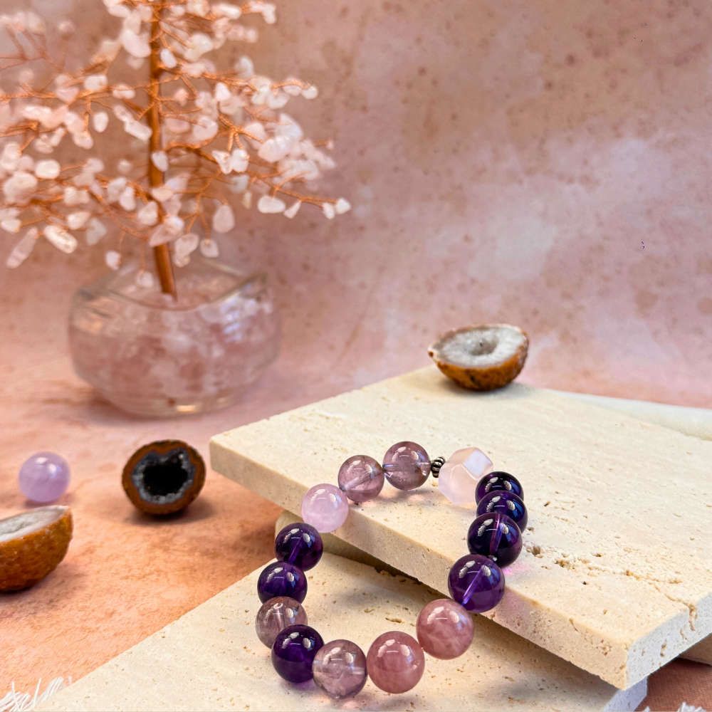 Amethyst Rose Quartz Harmony Bracelet