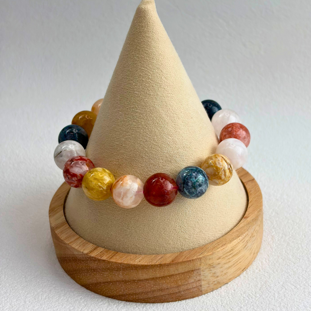 Multicolor Agate Protection Balance Bracelet