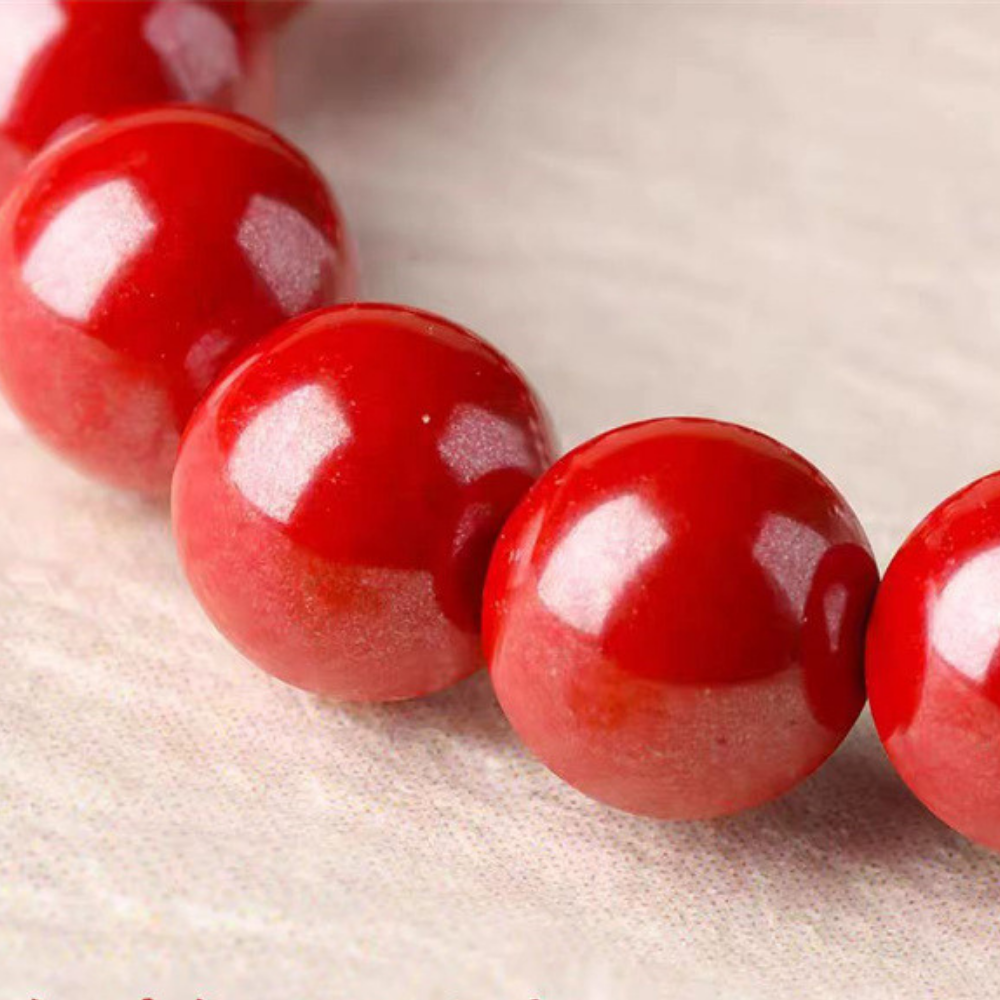 Turquoise Cinnabar Harmony Blessing Ring