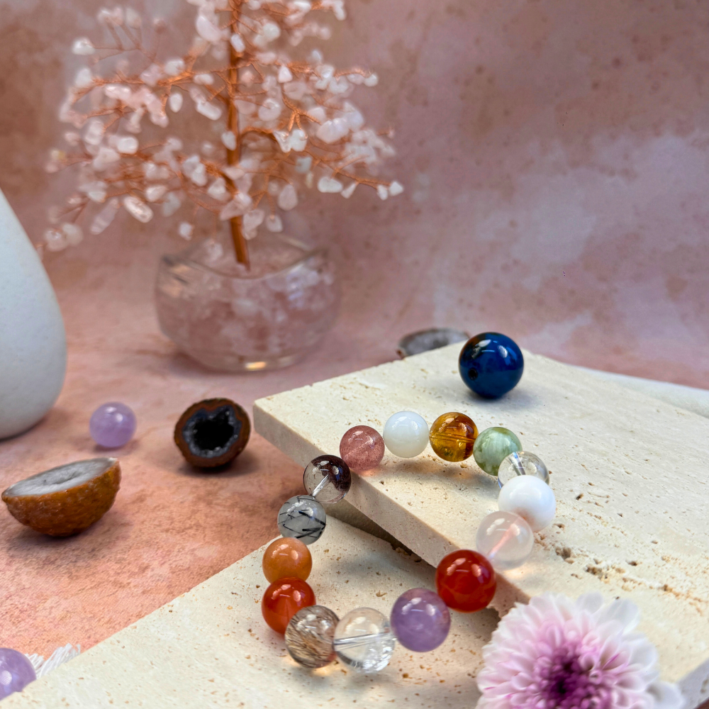 Multi Crystal Harmony Blessing Bracelet