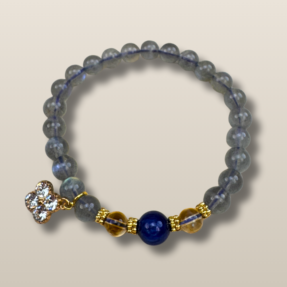 Moonstone Lapis Lazuli Citrine Balance Bracelet