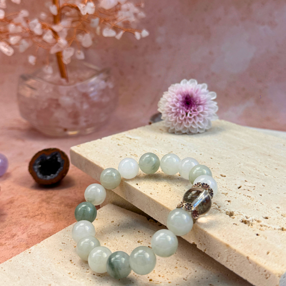 Jade Clear Quartz Harmony Balance Bracelet
