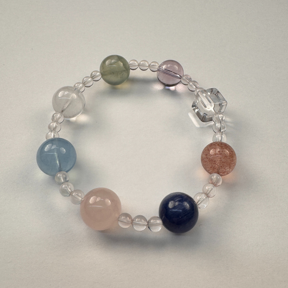 Rose Quartz Amethyst Lapis Lazuli Love Bracelet