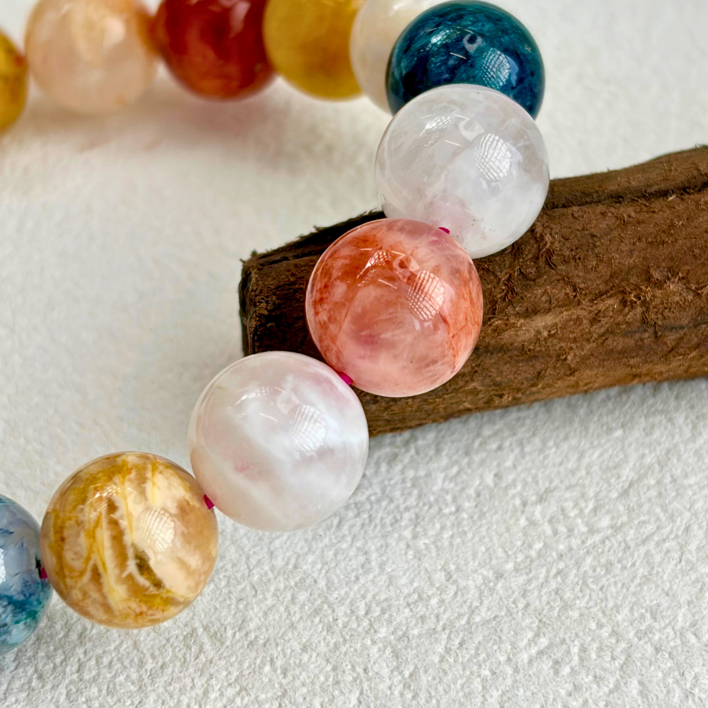 Multicolor Agate Protection Balance Bracelet