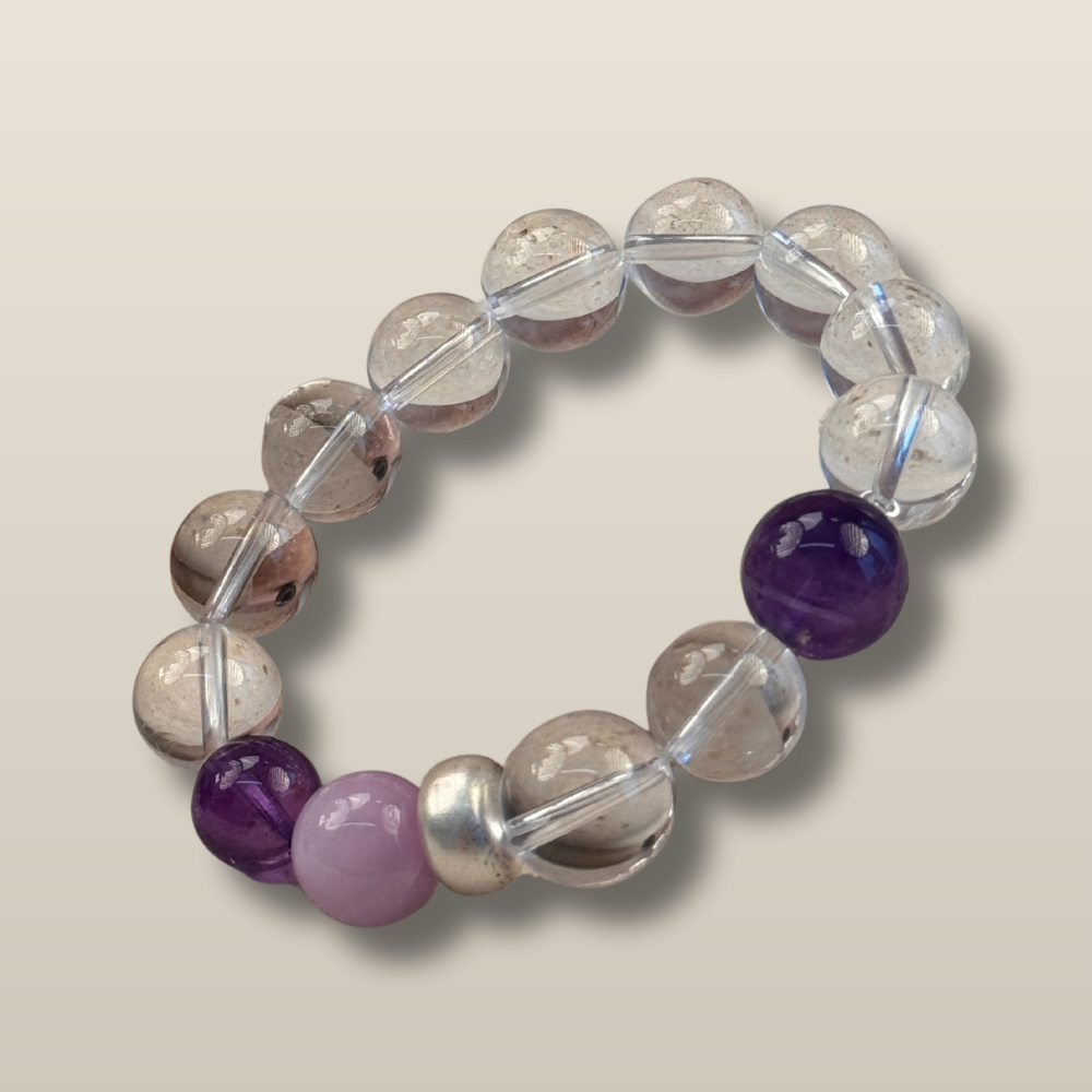 Amethyst Rose Quartz Clear Quartz Harmony Bracelet