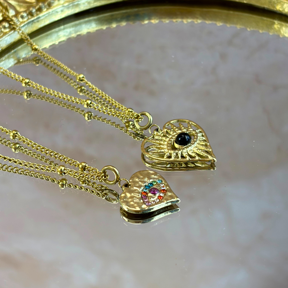 Evil Eye Heart Radiance Protection Necklace