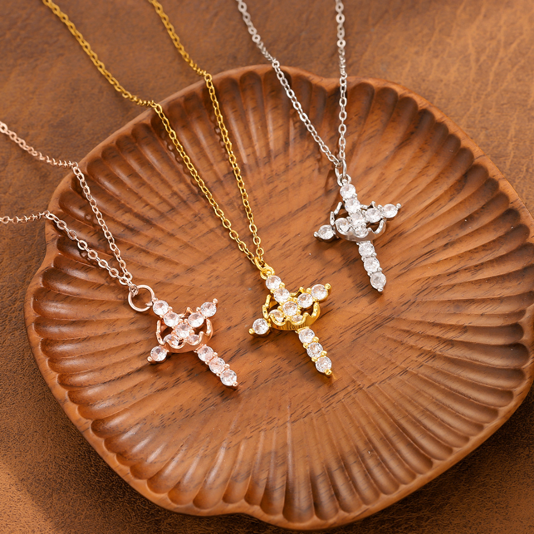 Cross Necklace Minimalist Dainty Pendant Necklace