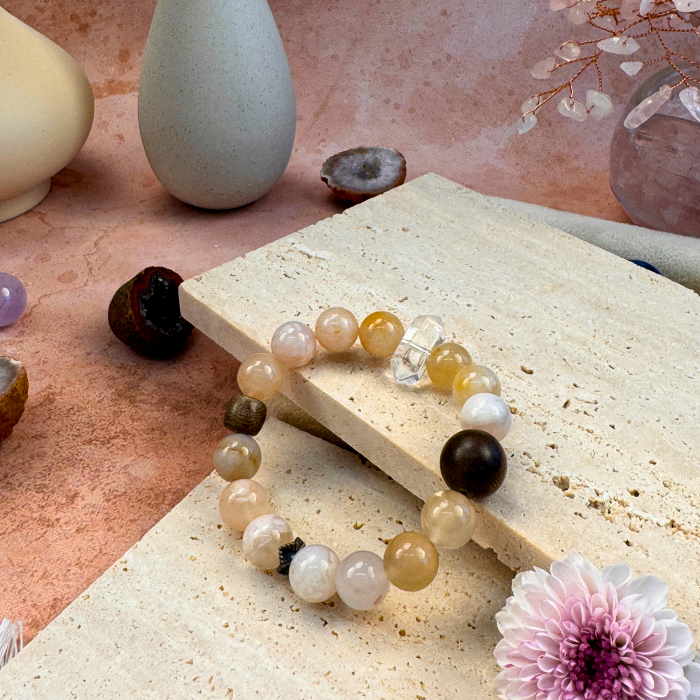 Citrine Clear Quartz Abundance Bracelet