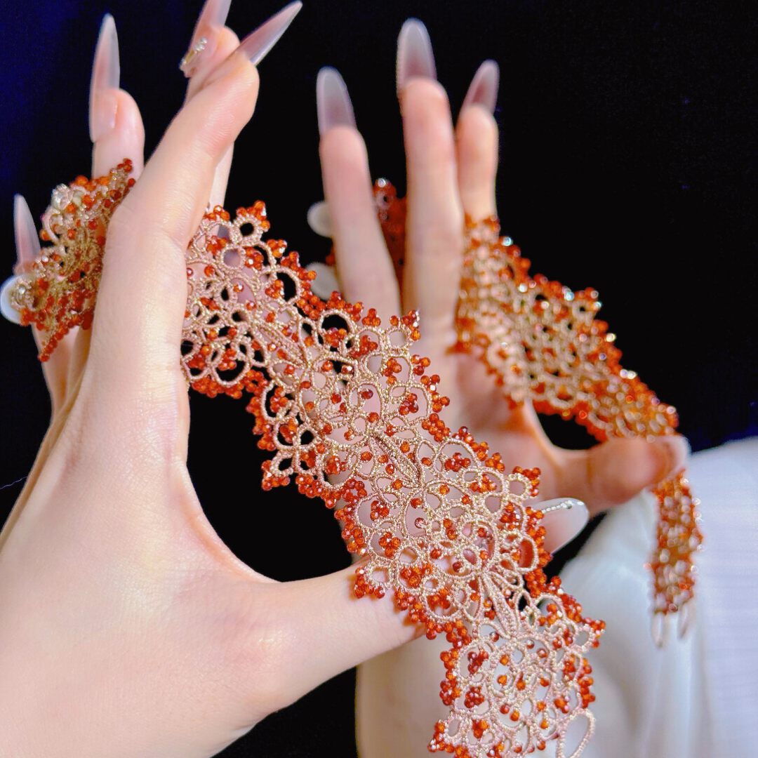 Morgan Stone Handwoven Lace Bracelet