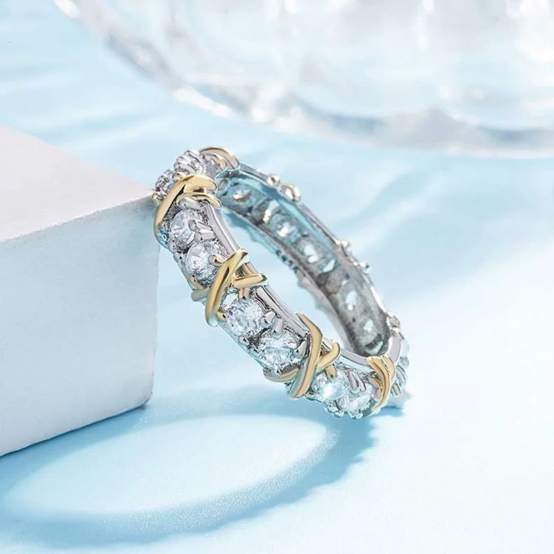 Lab Grown Diamond Two Tone Band Ring