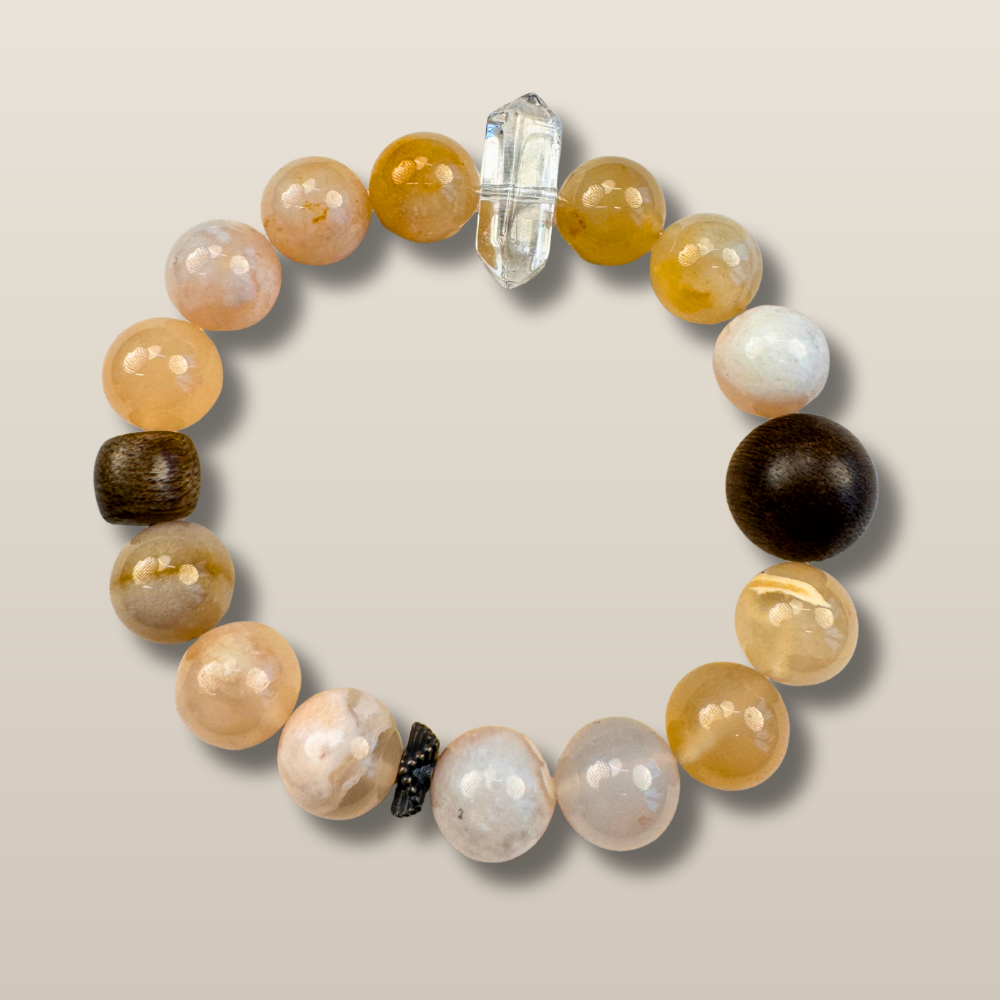 Citrine Clear Quartz Abundance Bracelet