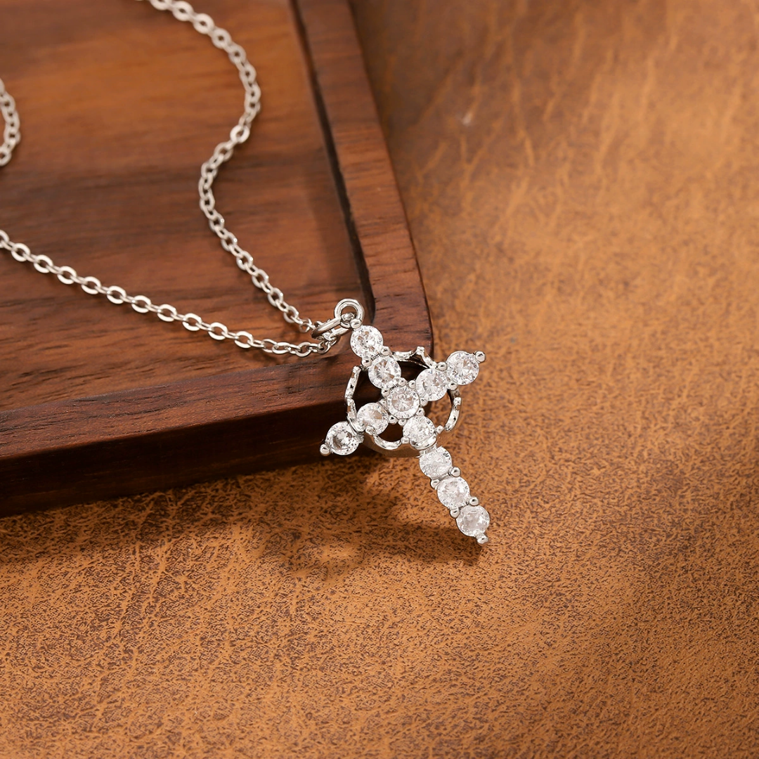 Cross Necklace Minimalist Dainty Pendant Necklace