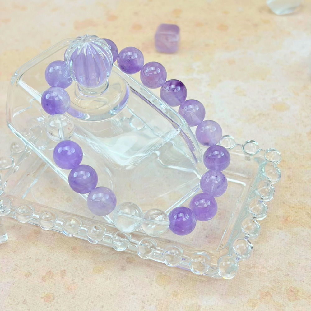 Amethyst Clear Quartz Harmony Bracelet
