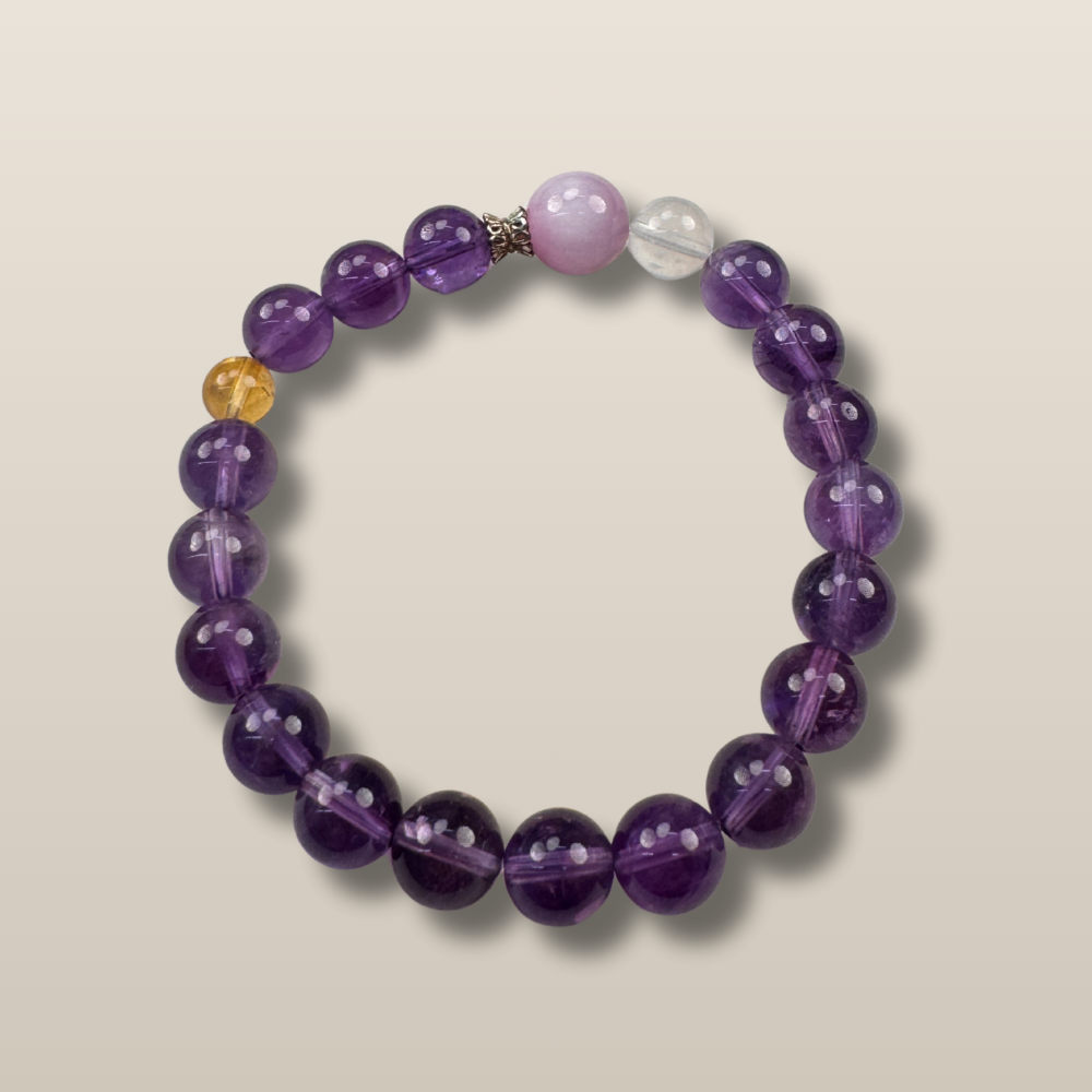 Amethyst Rose Quartz Love Serenity Bracelet