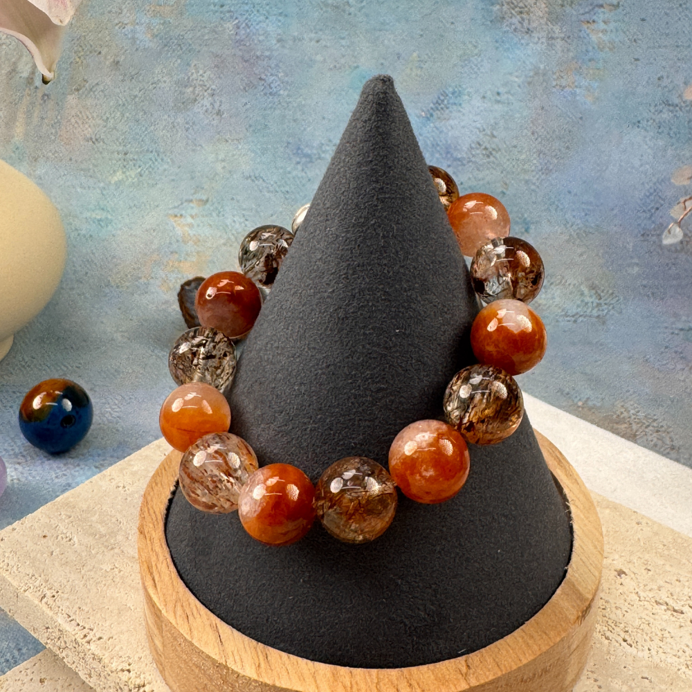 Red Rutilated Quartz Confidence Wealth Bracelet