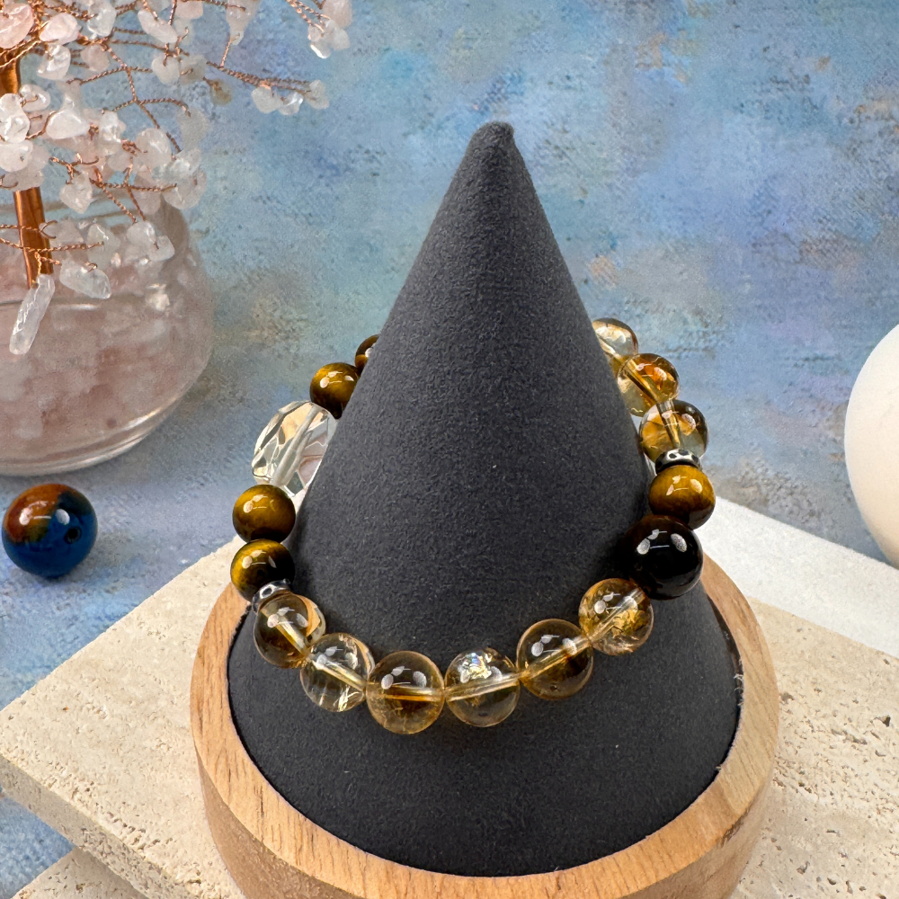 Citrine Tiger Eye Confidence Wealth Bracelet