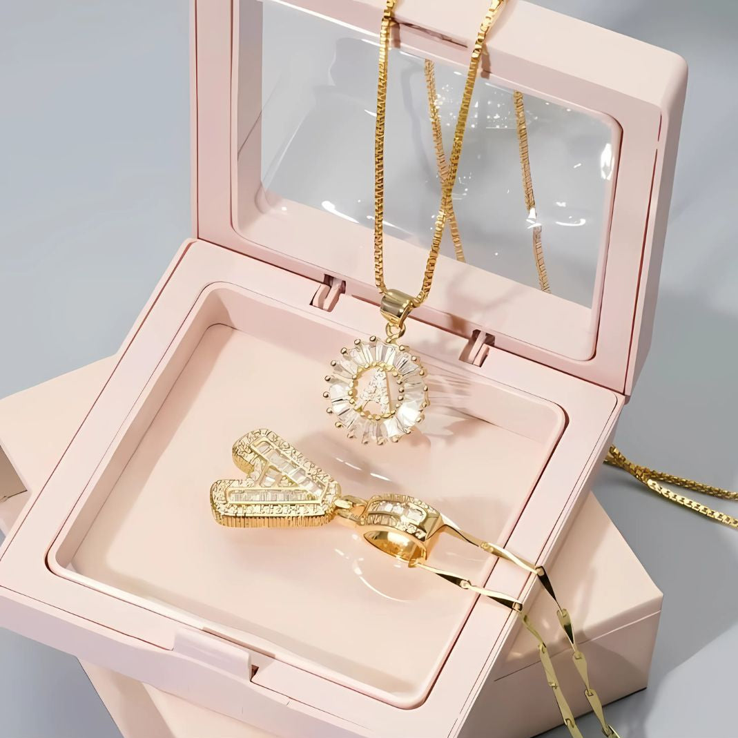 A–Z Lab Grown Diamond Plated Letter Necklace