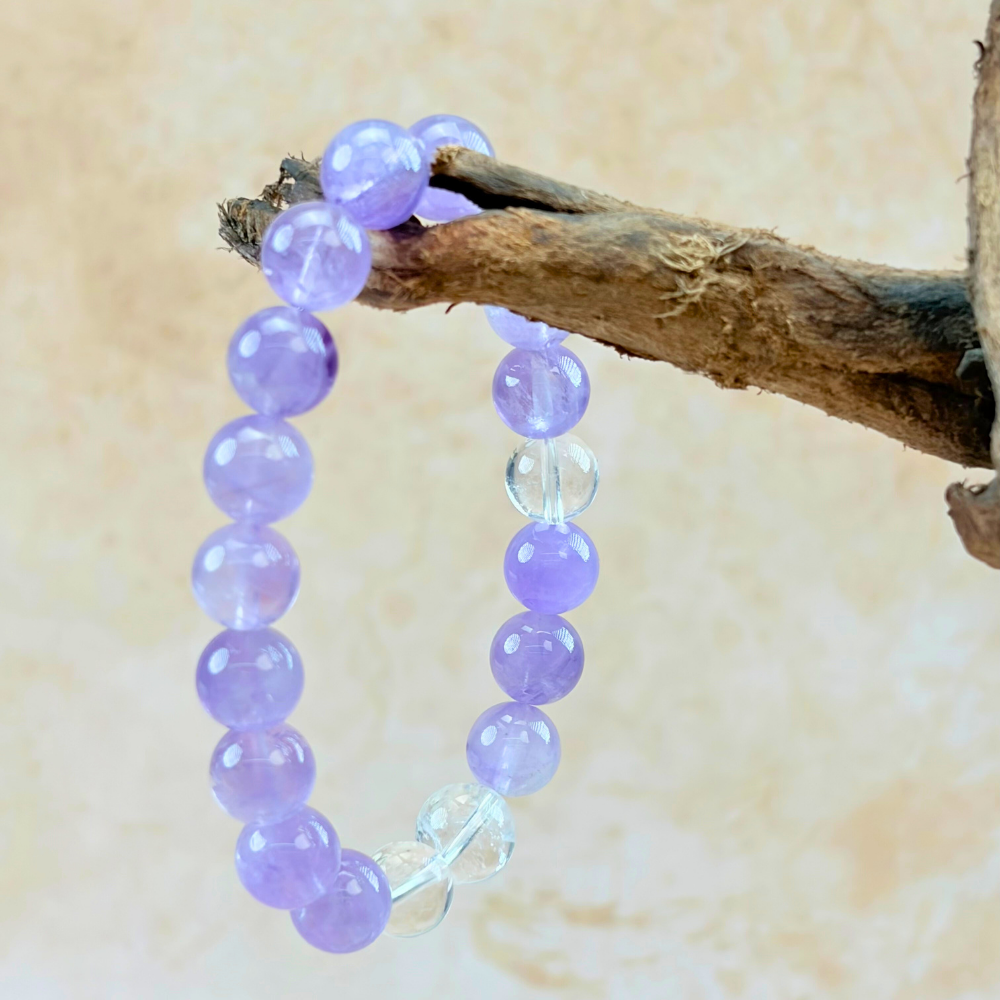 Amethyst Clear Quartz Harmony Bracelet