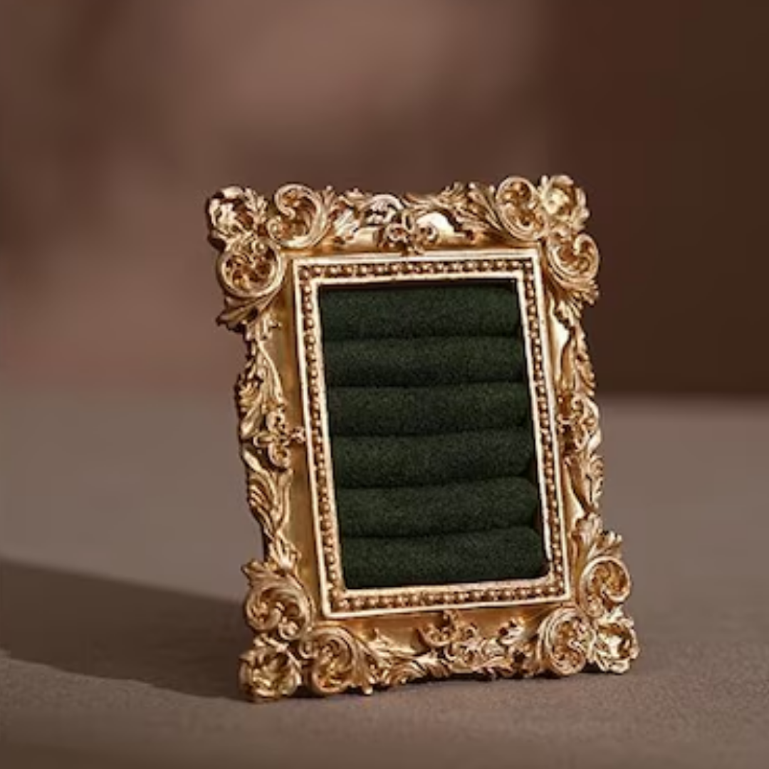 Vintage Velvet Jewelry Storage Display Tray Organizer