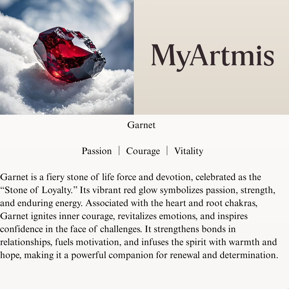 Garnet Rutilated Quartz Energy Vitality Wealth Bracelet