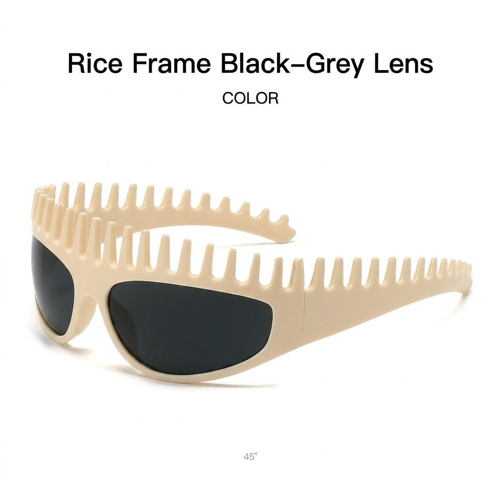 Trendy Headband Sunglasses Y2K Comb Frame Sun Glasses for Women & Men - UV Protection