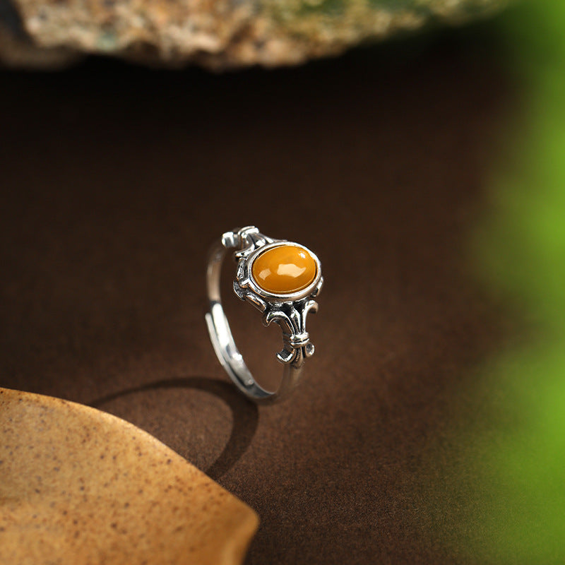 Hetian Jade Pietersite Harmony Protection Ring