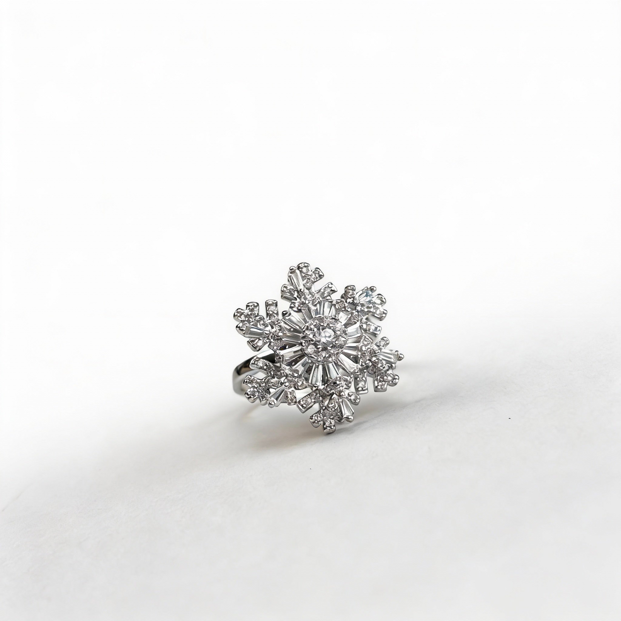 White Topaz Clear Quartz Serenity Ring