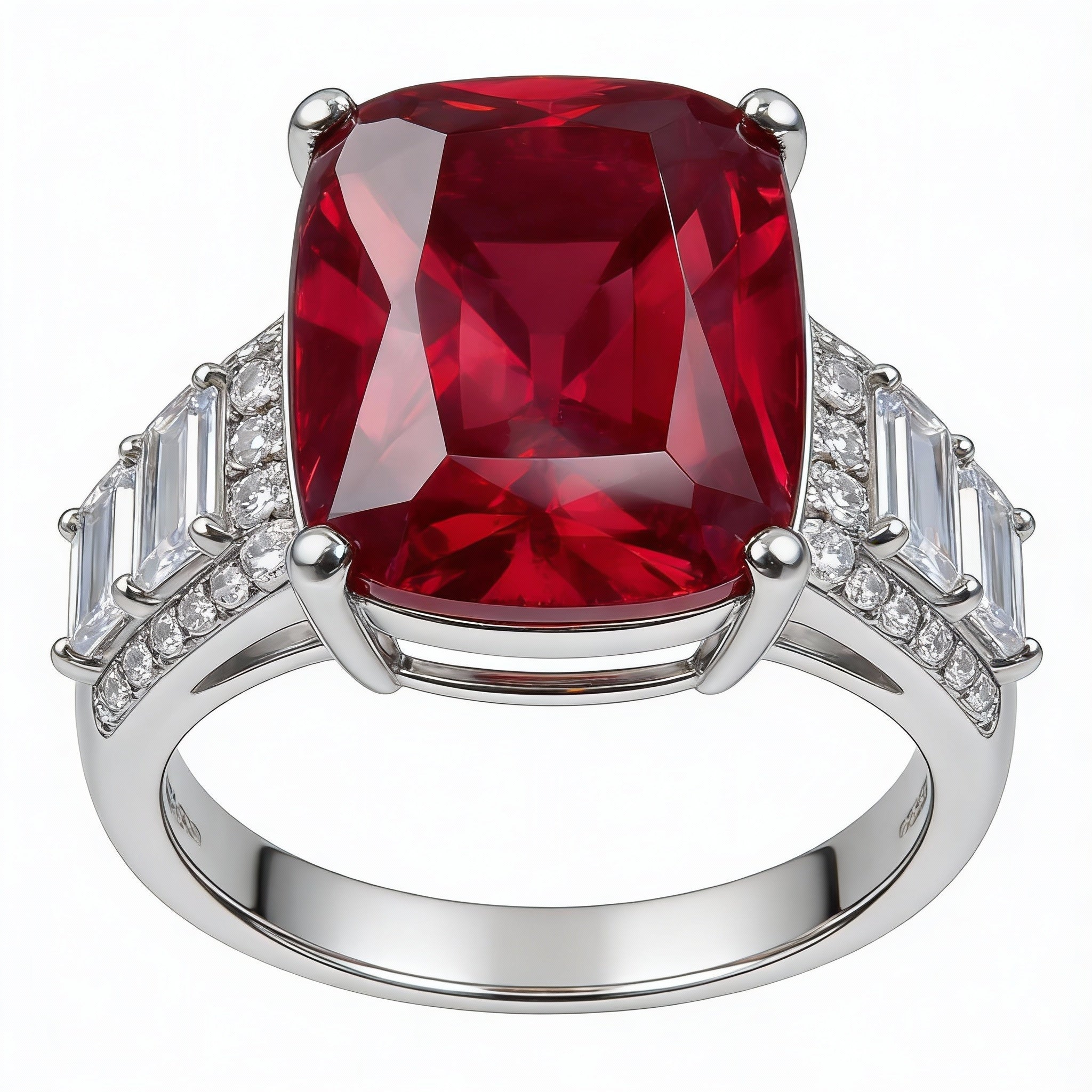 Garnet Radiance Energy Crystal Ring