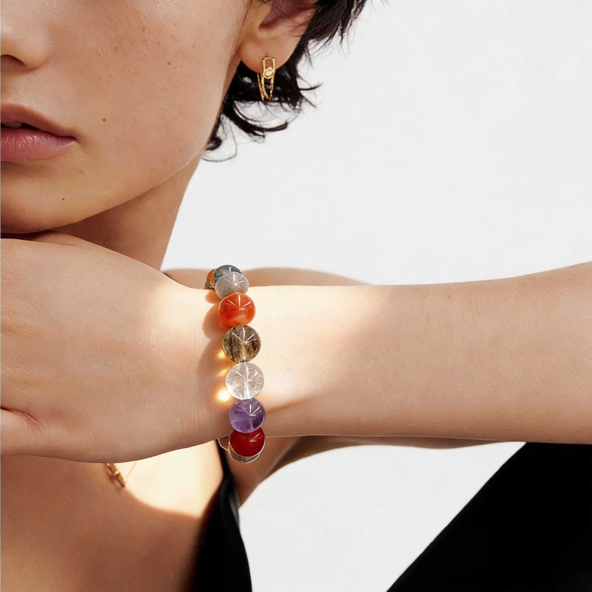 Multi Crystal Harmony Blessing Bracelet