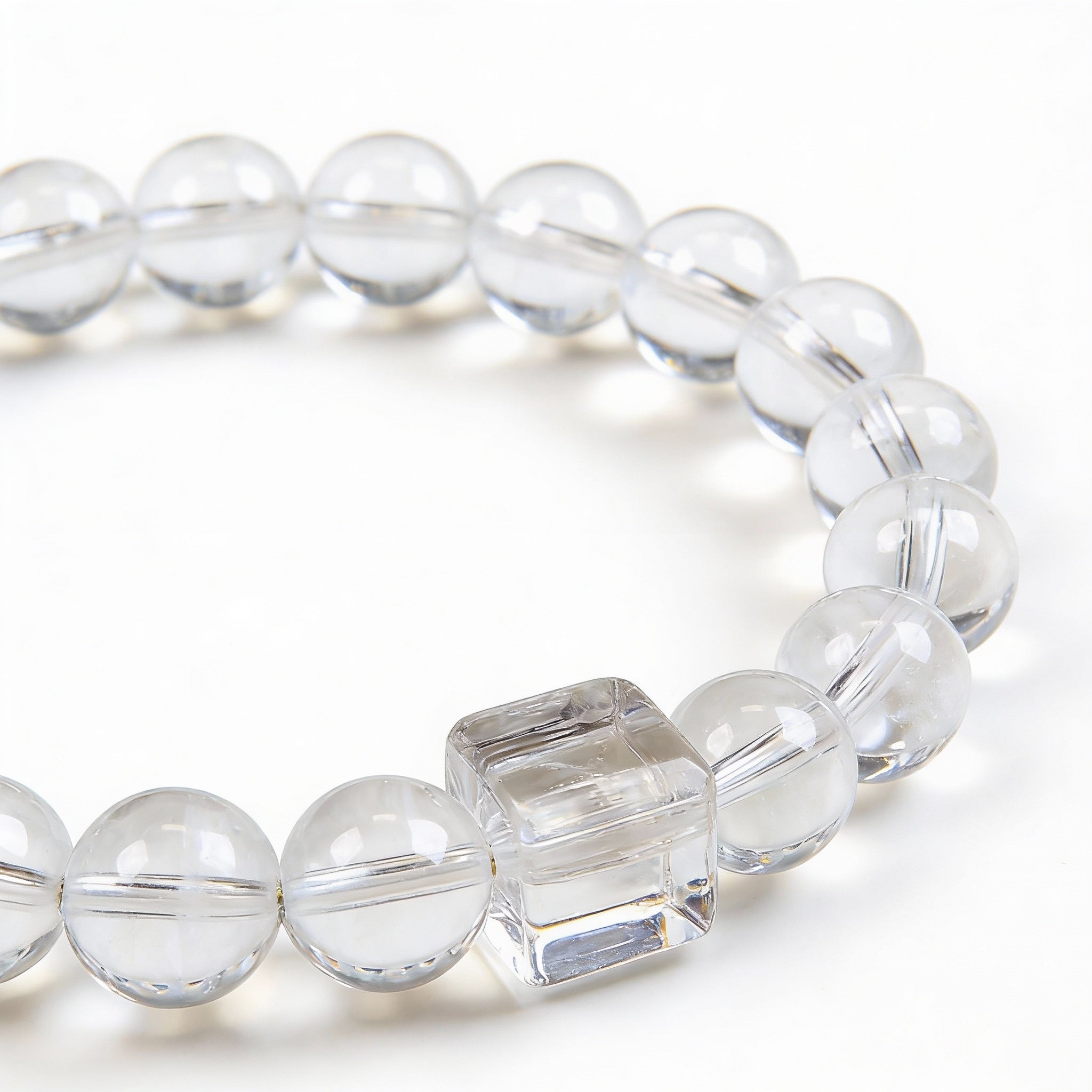 Clear Quartz Silver Clarity Harmony Bracelet