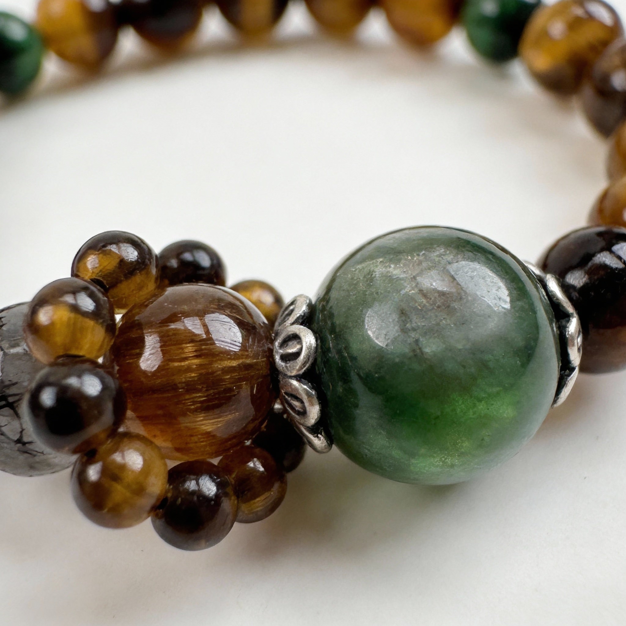 Tiger’s Eye Green Lepidolite Courage Bracelet