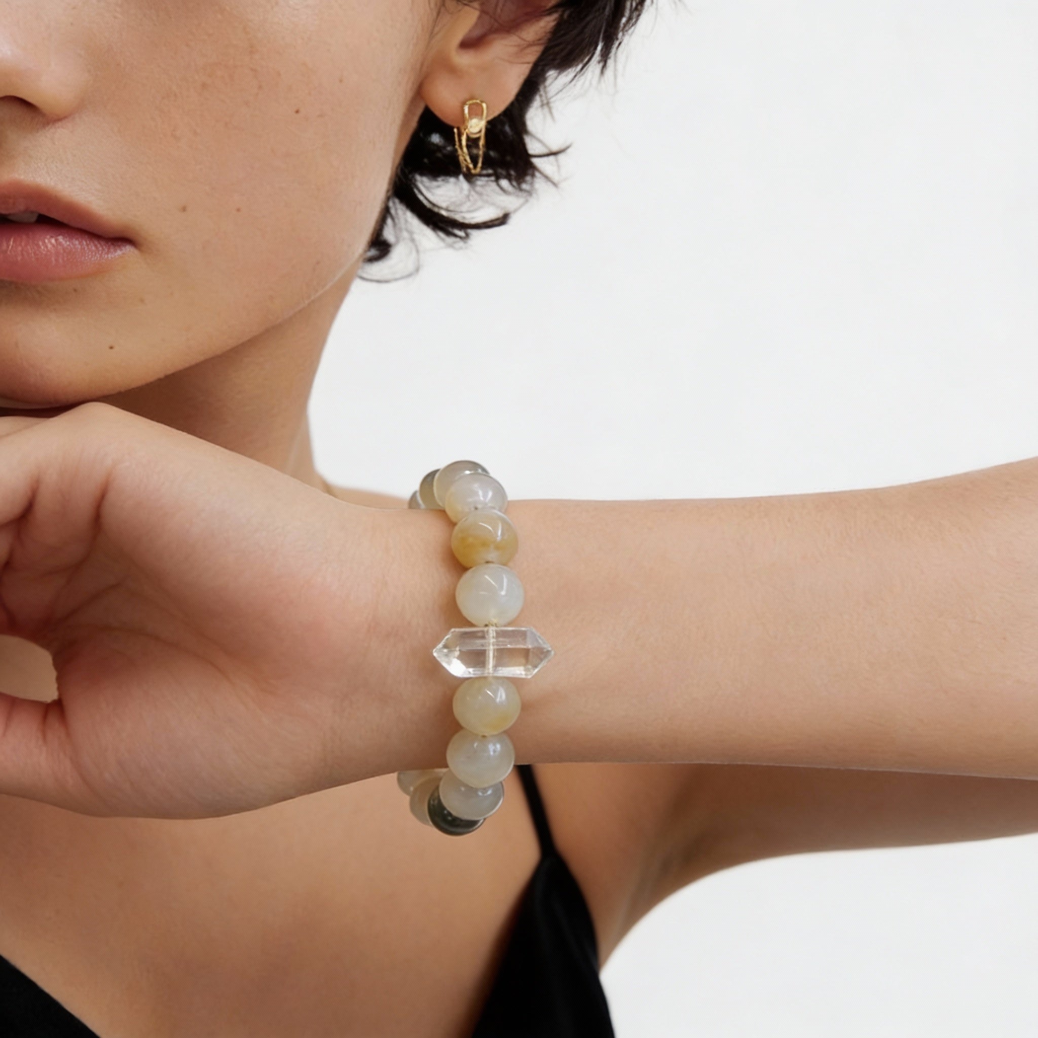 Citrine Clear Quartz Abundance Bracelet