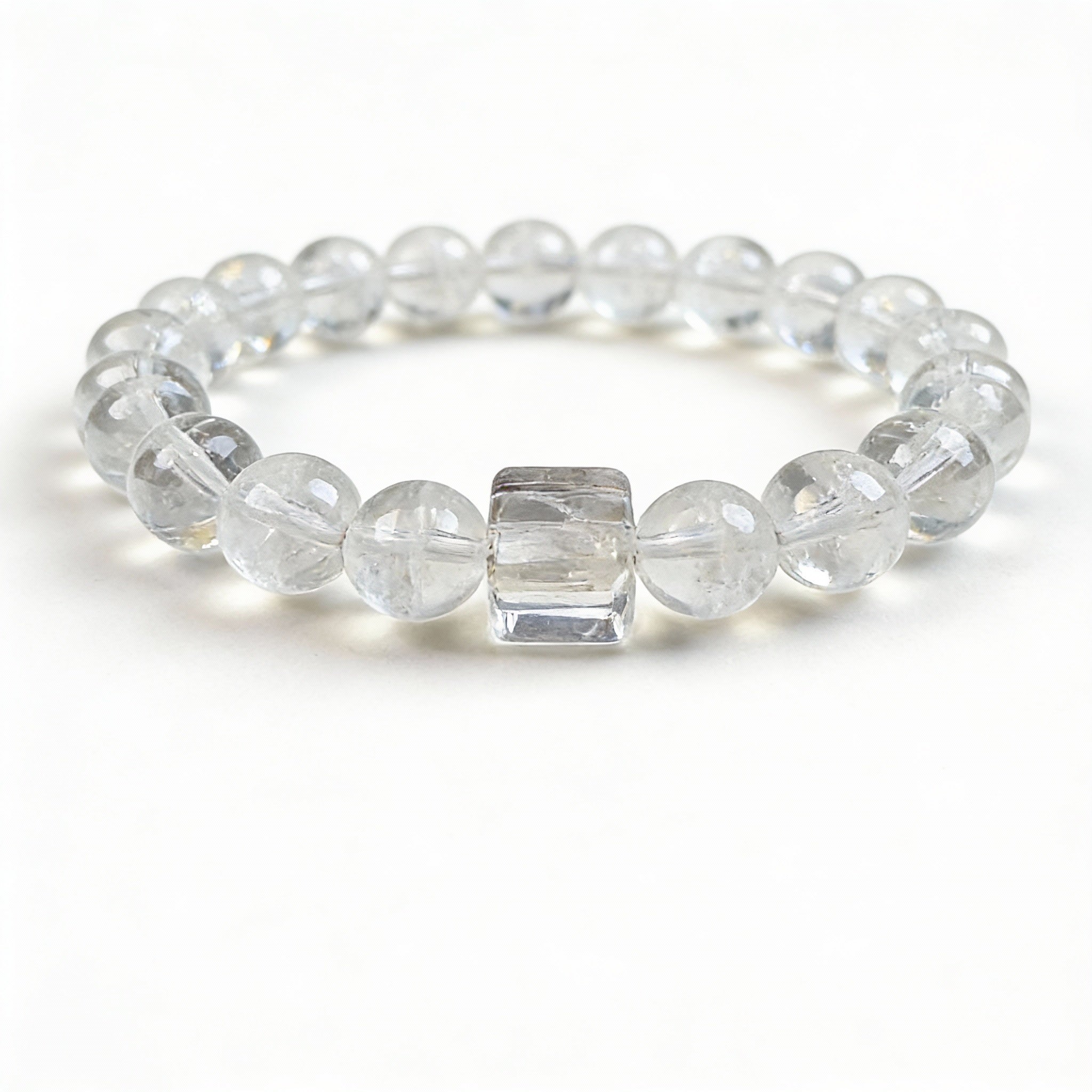Clear Quartz Silver Clarity Harmony Bracelet