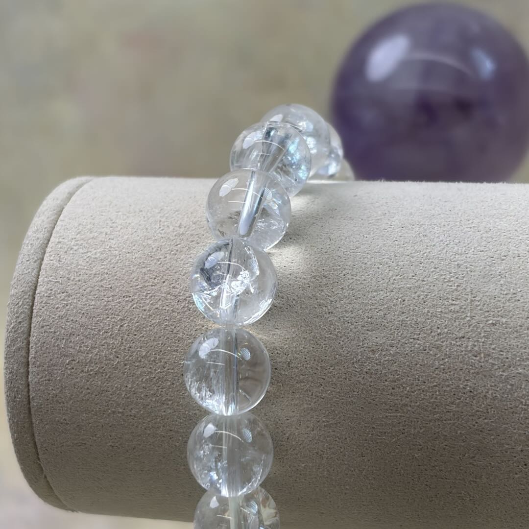 Ice-Crack Clear Quartz Clarity Bracelet