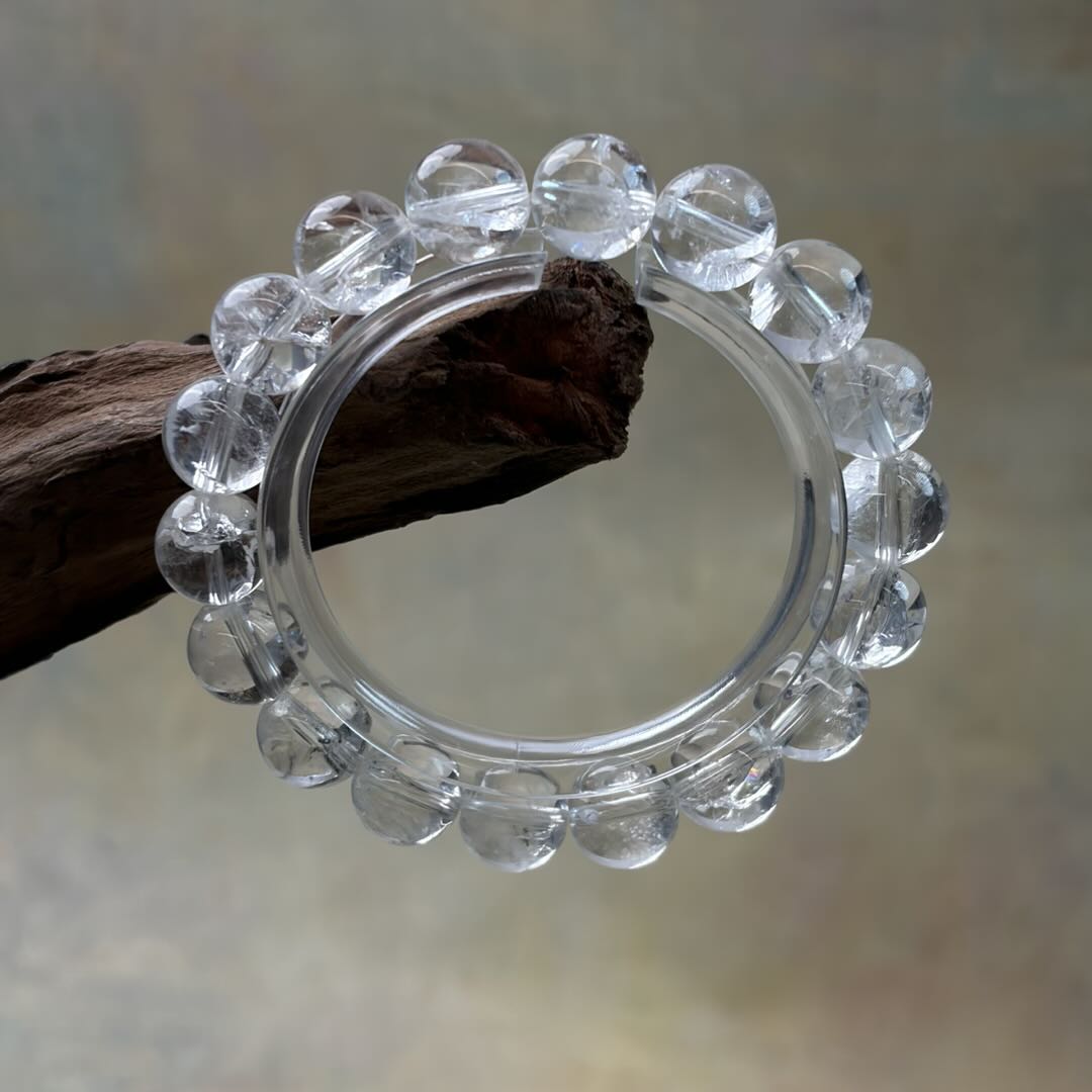 Ice-Crack Clear Quartz Clarity Bracelet