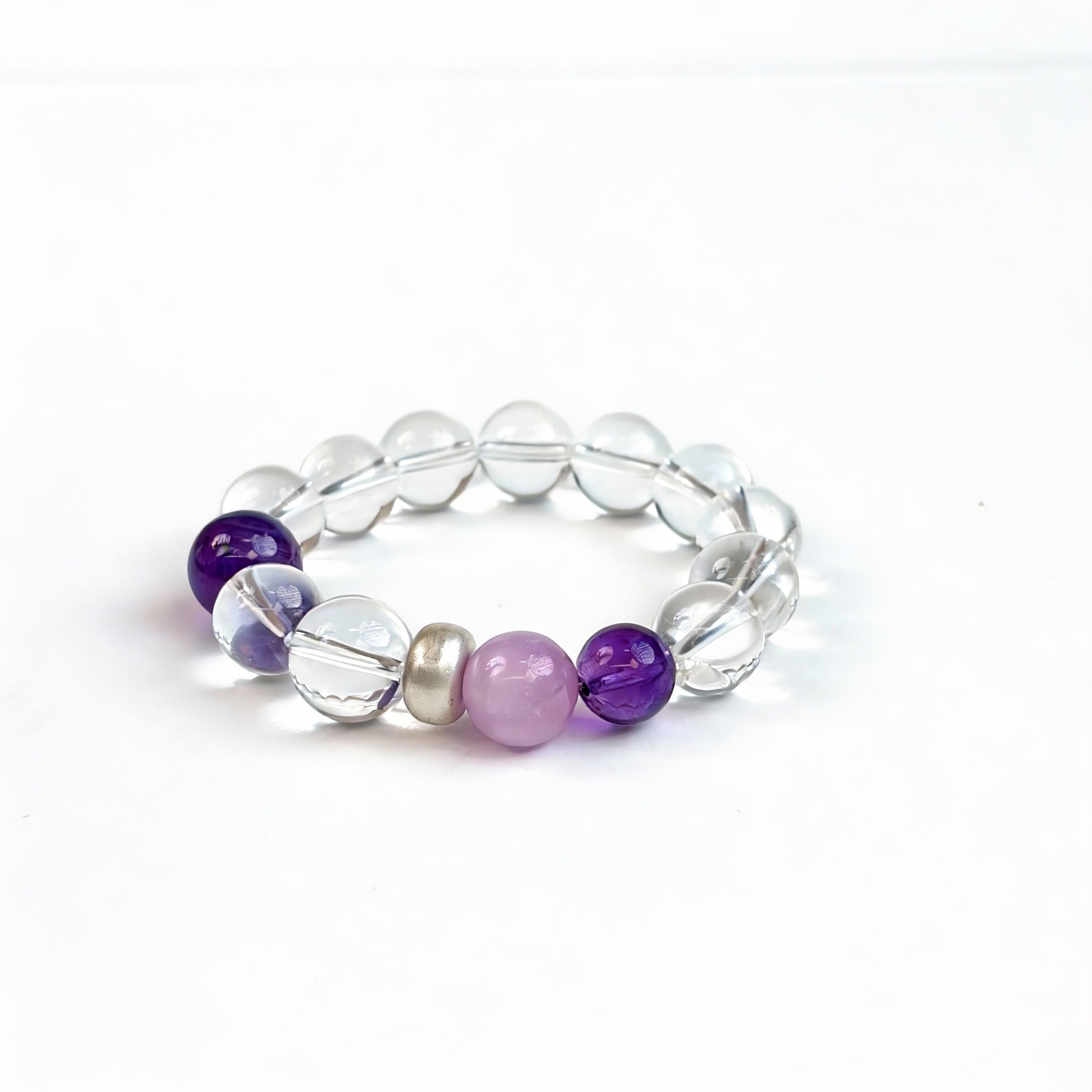 Amethyst Rose Quartz Clear Quartz Harmony Bracelet