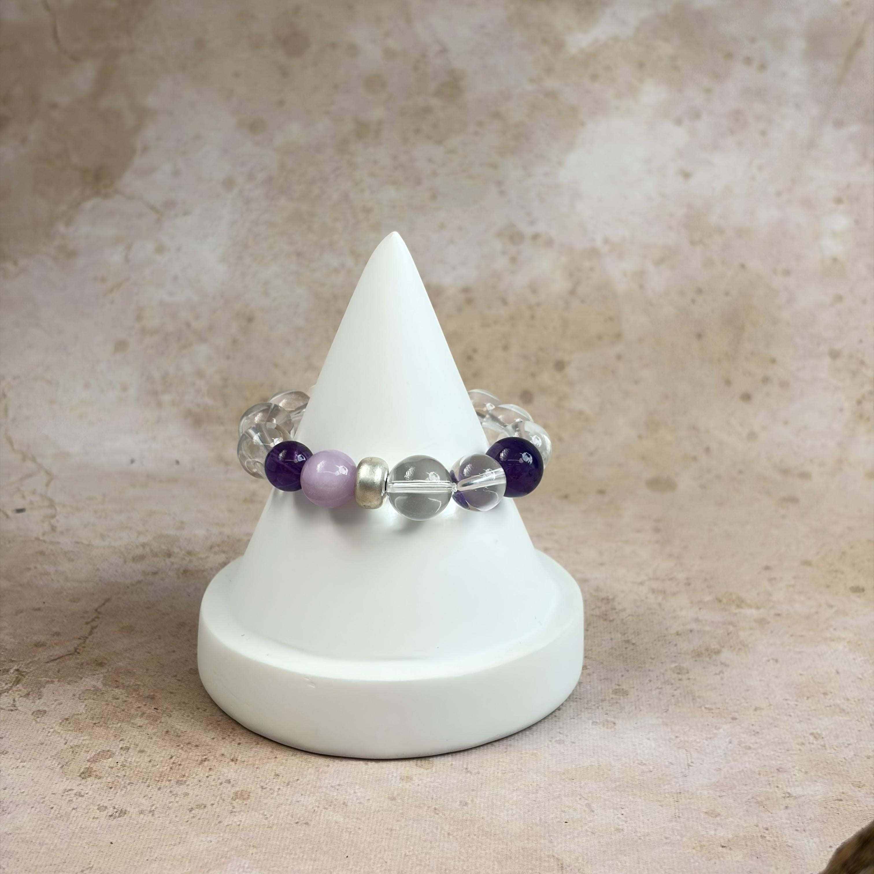 Amethyst Rose Quartz Clear Quartz Harmony Bracelet