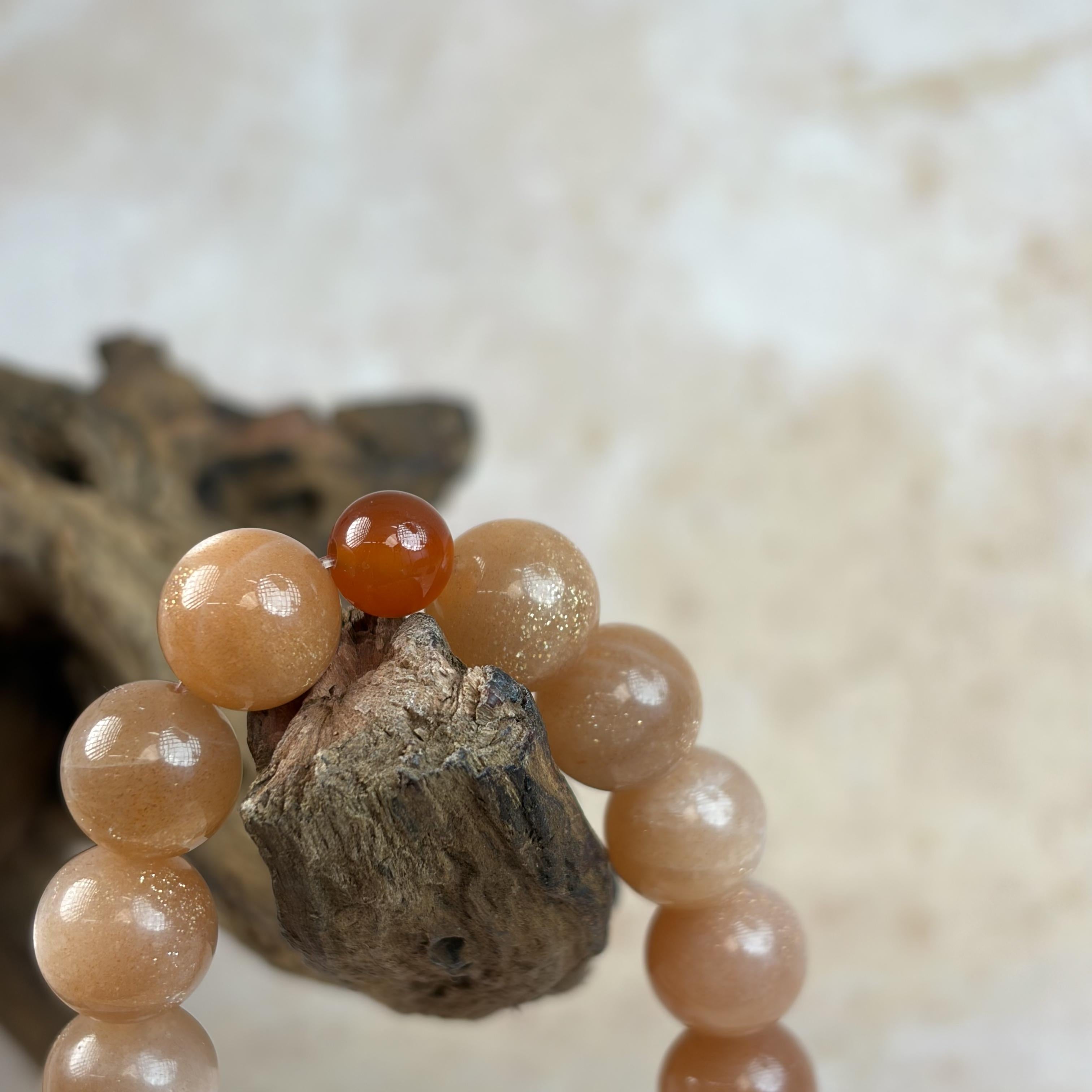 Sunstone Moonstone Carnelian Harmony Bracelet