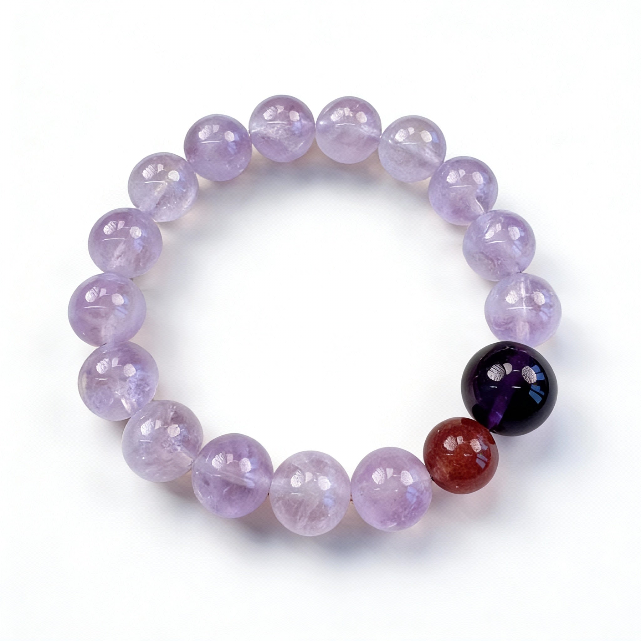 Amethyst Sunstone Spiritual Harmony Bracelet