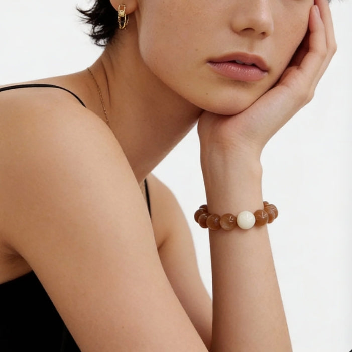 Sunstone Moonstone Carnelian Harmony Bracelet