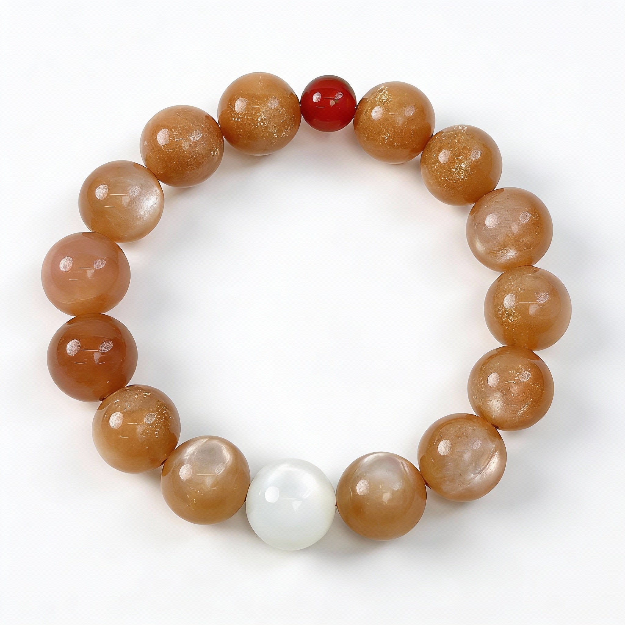 Sunstone Moonstone Carnelian Harmony Bracelet
