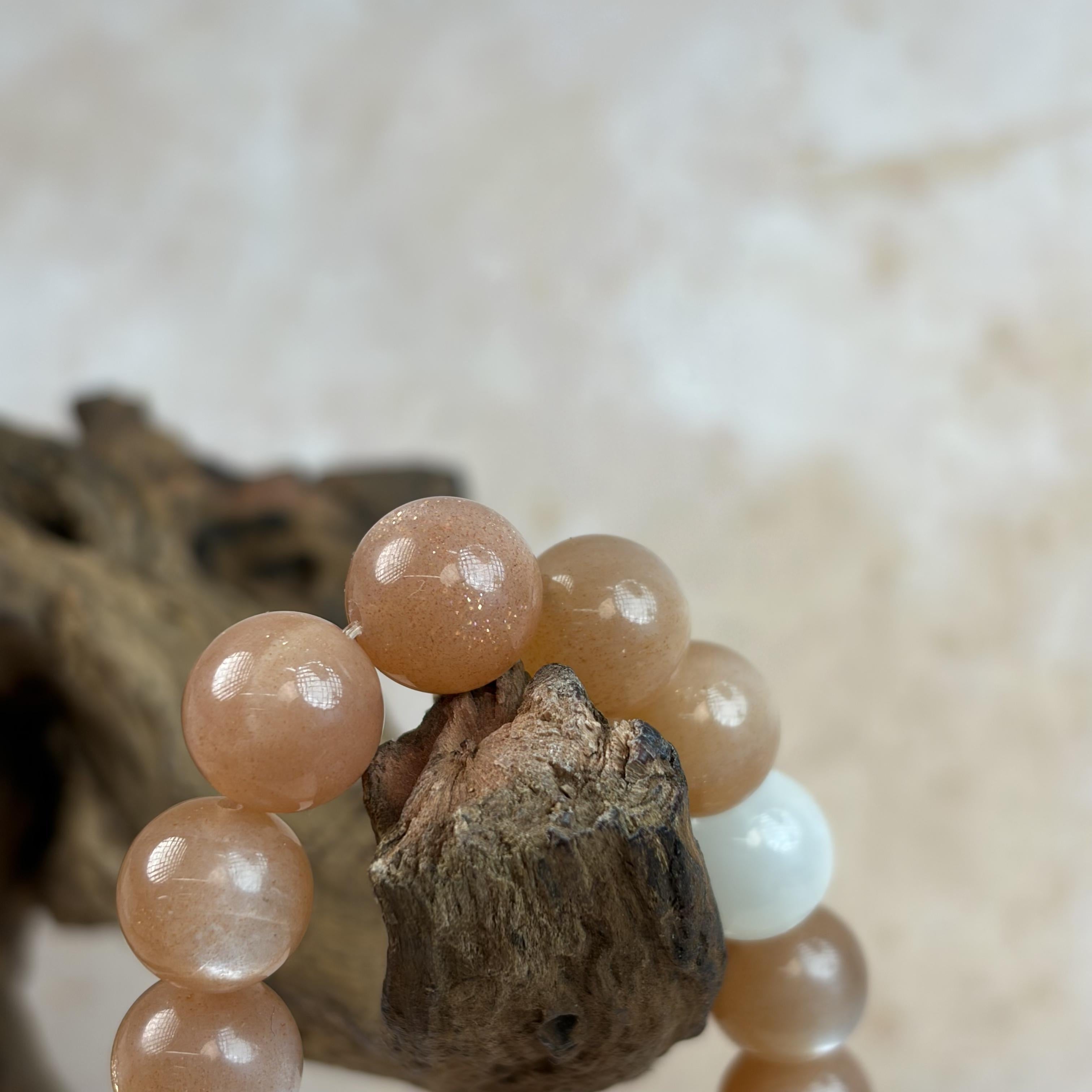 Sunstone Moonstone Carnelian Harmony Bracelet
