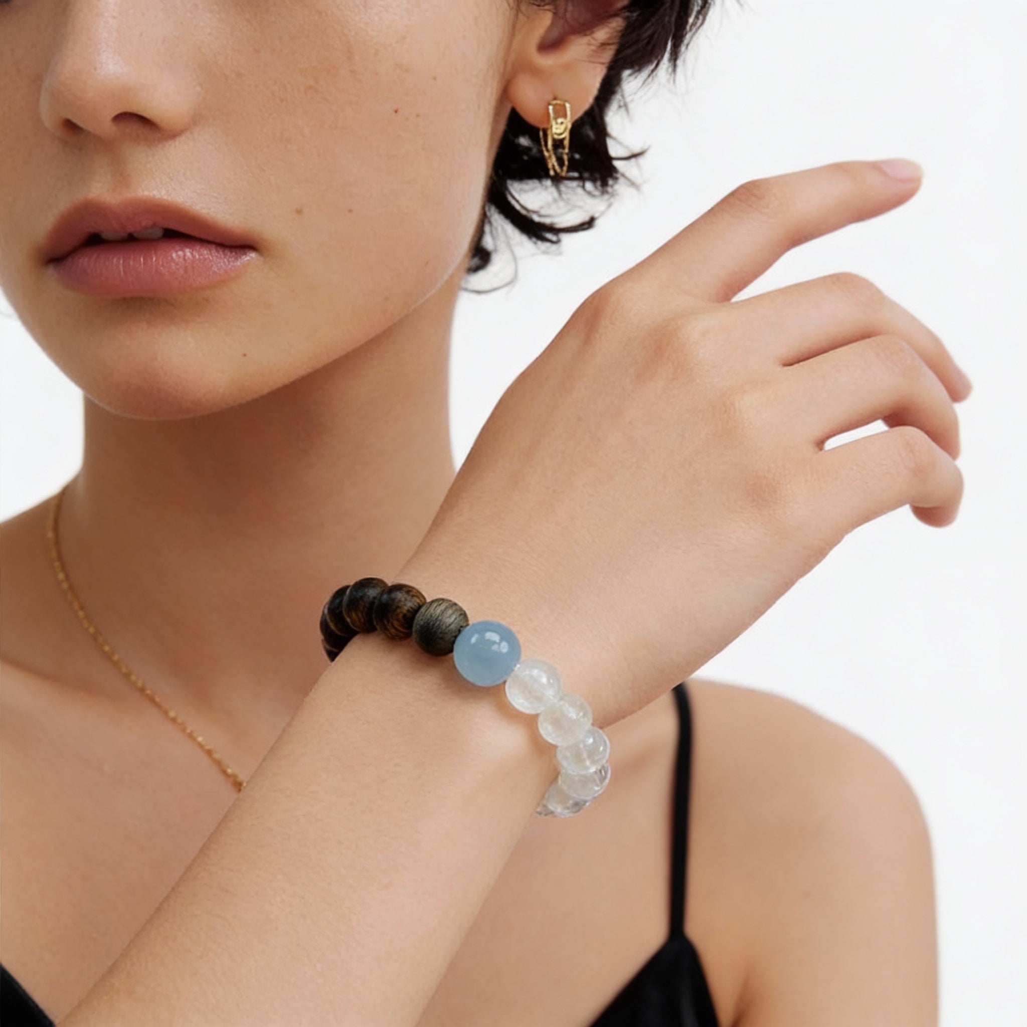 Moonstone Aquamarine Serenity Bracelet