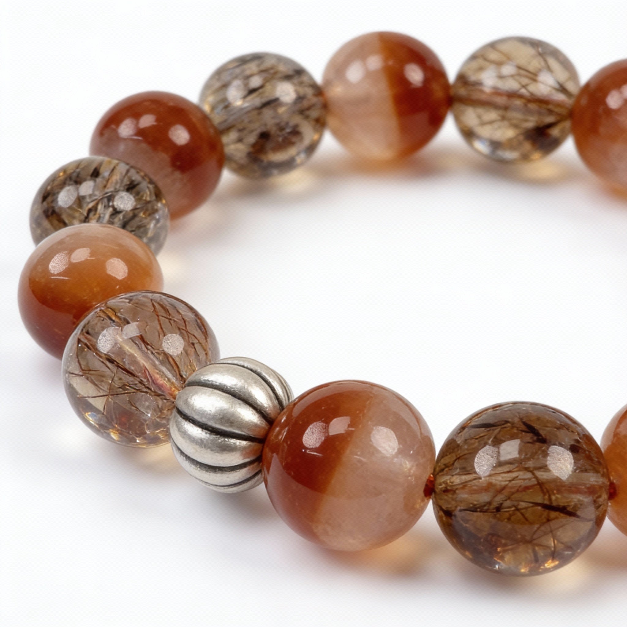 Red Rutilated Quartz Confidence Wealth Bracelet