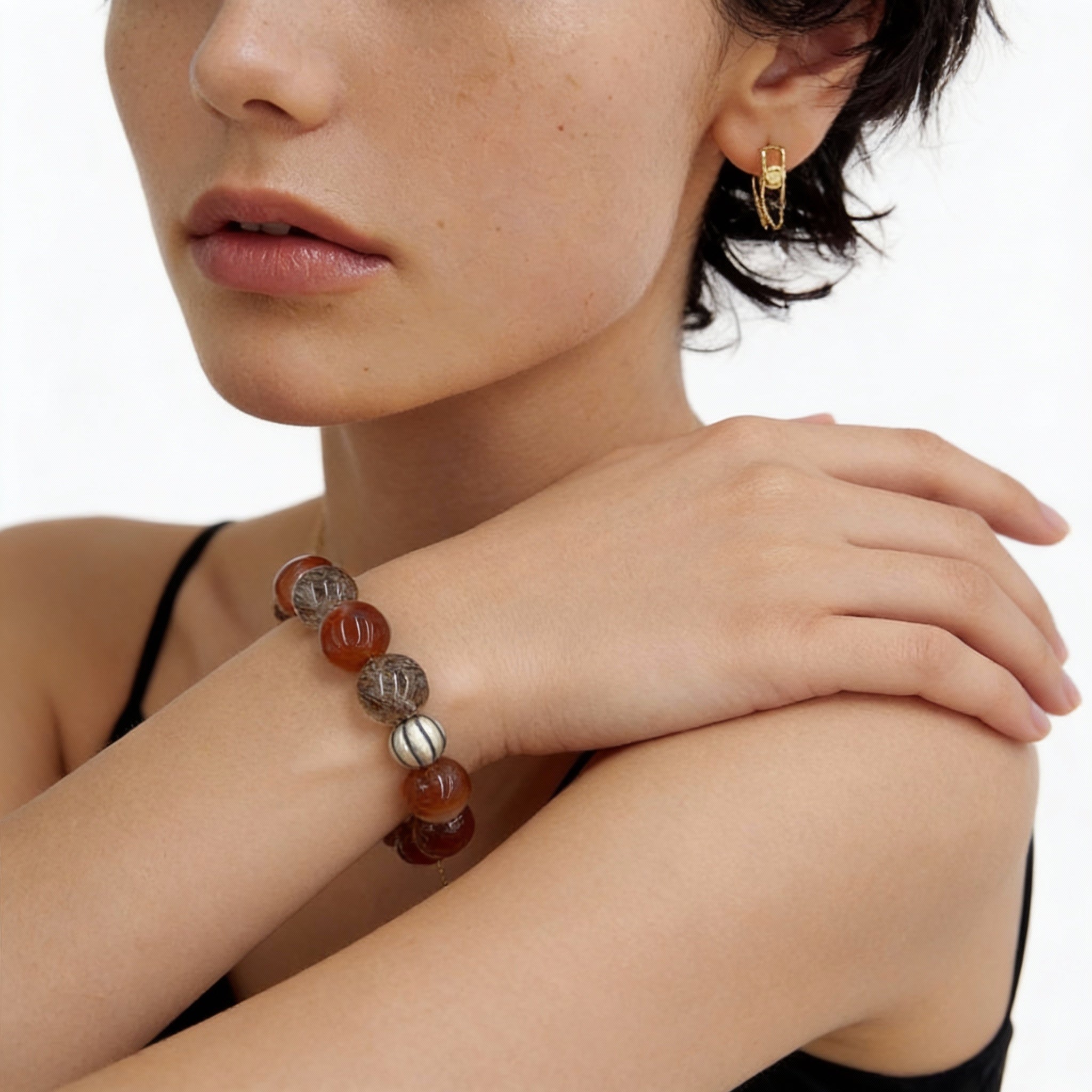 Red Rutilated Quartz Confidence Wealth Bracelet