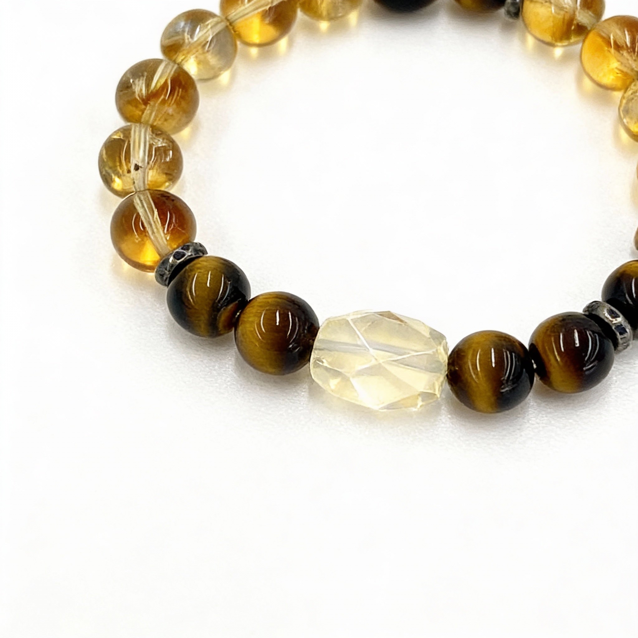 Citrine Tiger Eye Confidence Wealth Bracelet