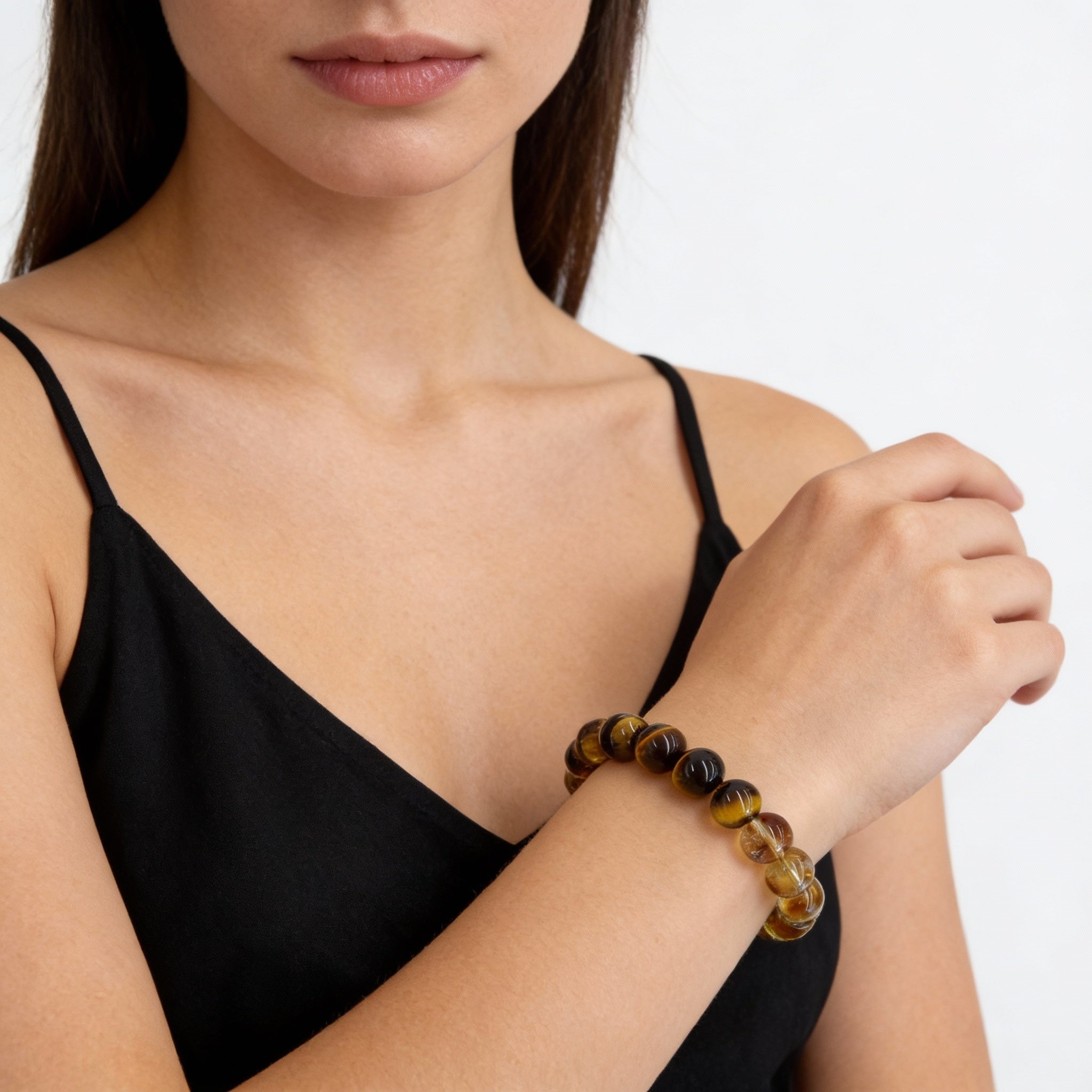 Tiger Eye Citrine Strength Wealth Confidence Bracelet