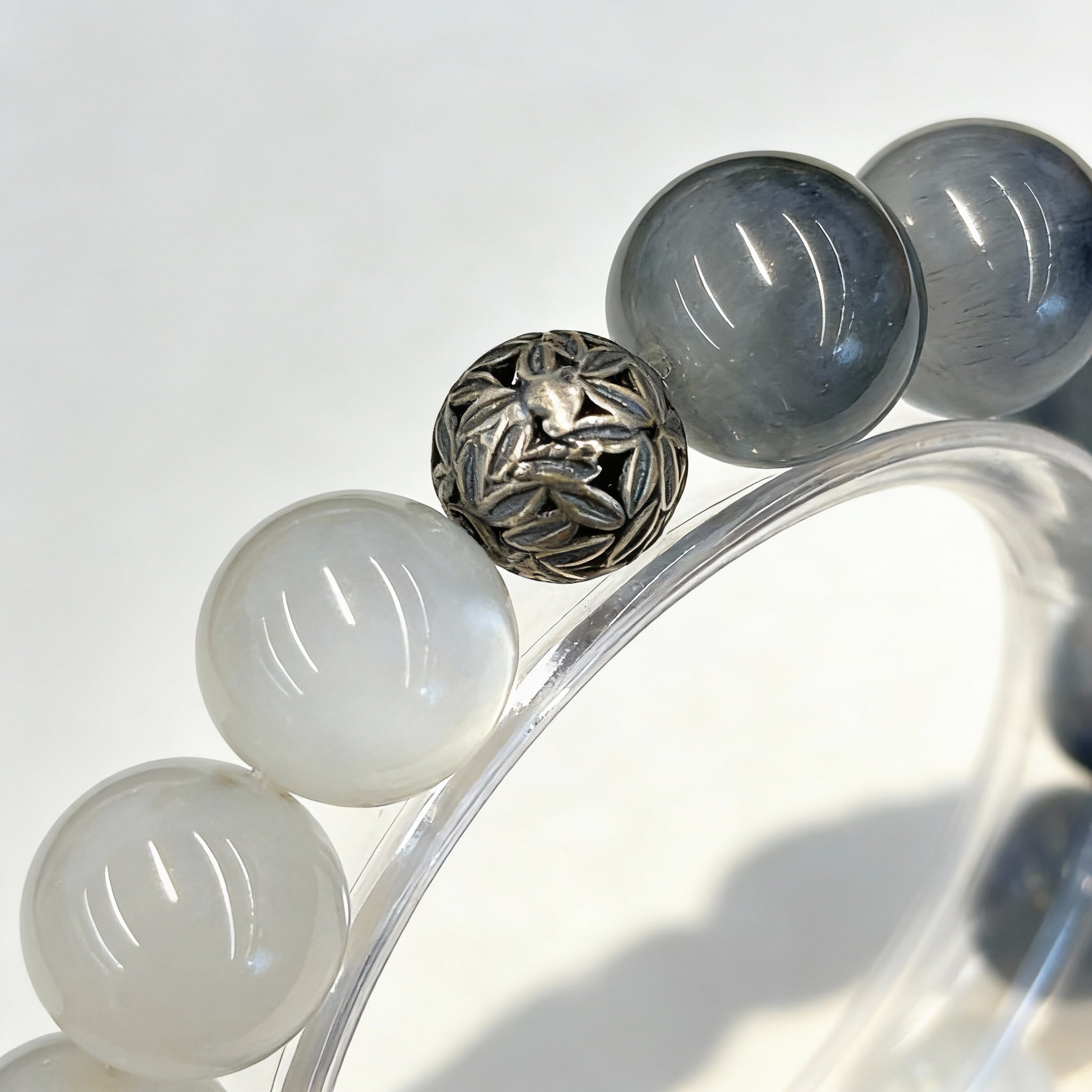 Kyanite Moonstone Protection Focus Calm Bracelet