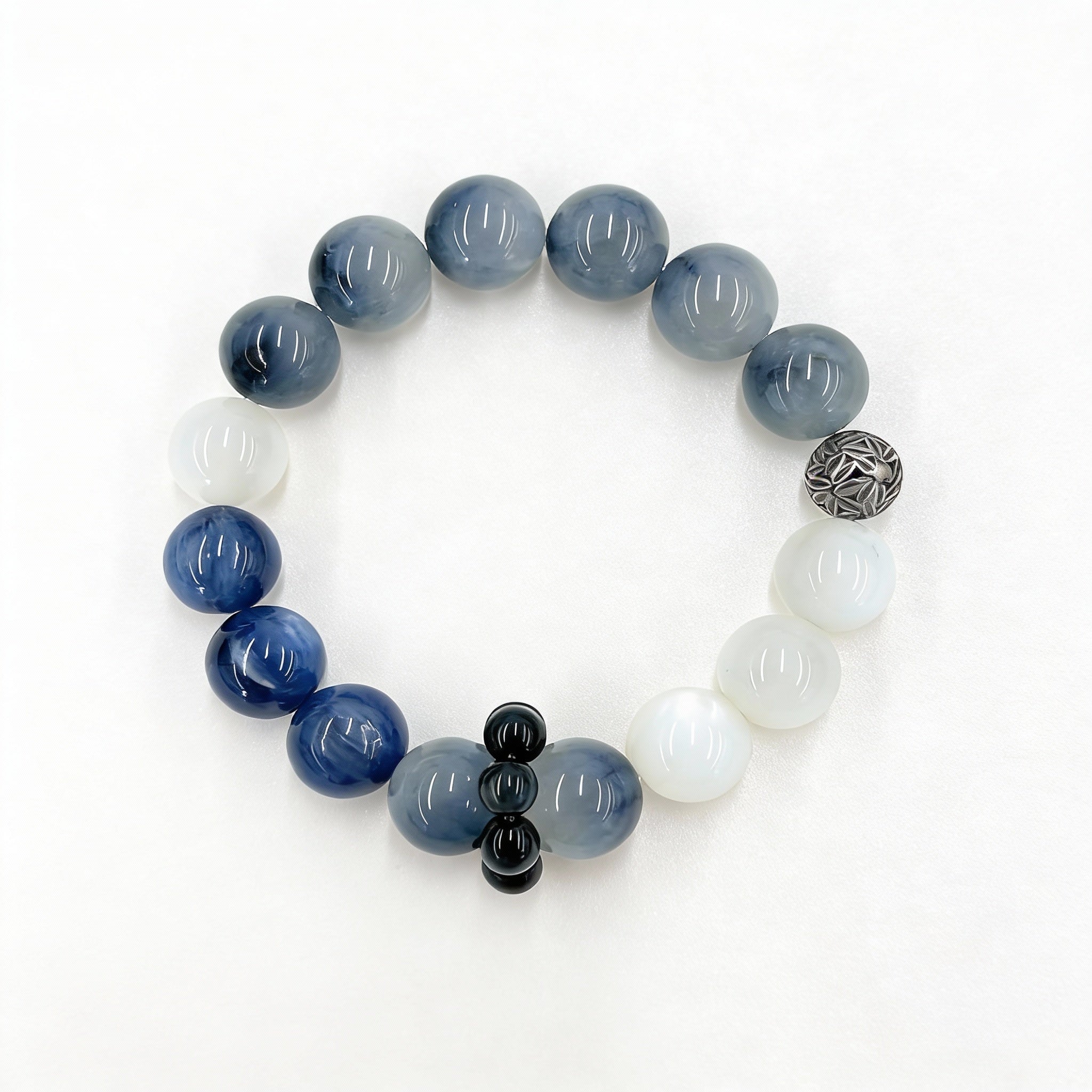 Kyanite Moonstone Protection Focus Calm Bracelet